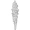 Ekena Millwork 1 5/8"W x 5 7/8"H x 3/4"P Hillsborough Flower Onlay ONL02X06X01HI - alternate 3
